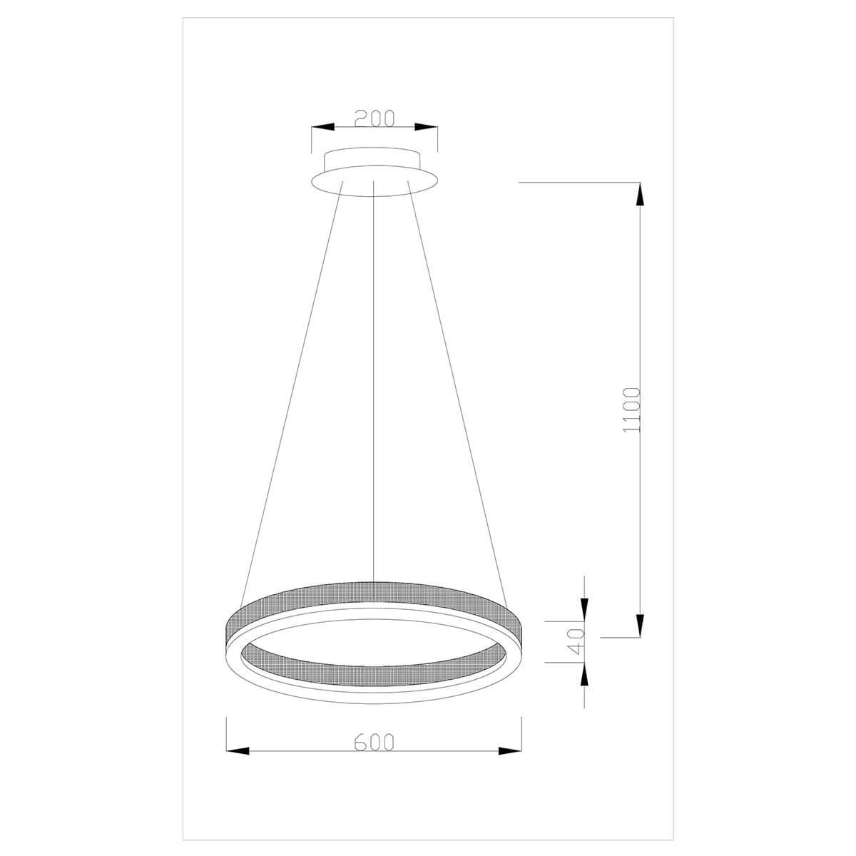 подвесной светодиодный светильник moderli bona v1753-pl