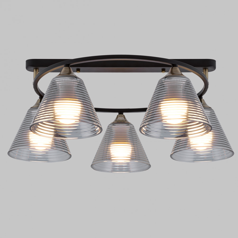 потолочная люстра imex md.5948-5-s-bk+ab