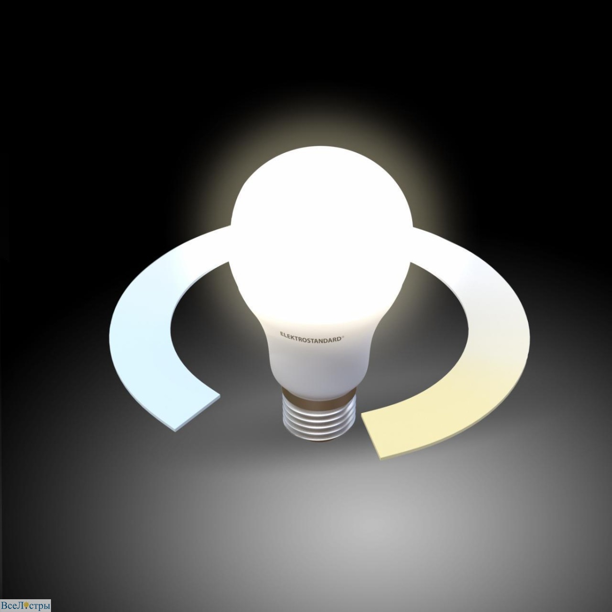 лампа светодиодная филаментная диммируемая elektrostandard e27 10w 3300/4200/6500k белая ble2755 a055923