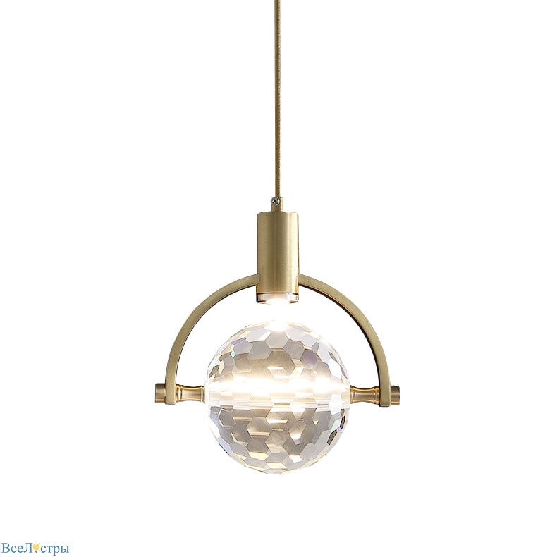 подвесной светильник delight collection 2121 2121p/a brass/clear