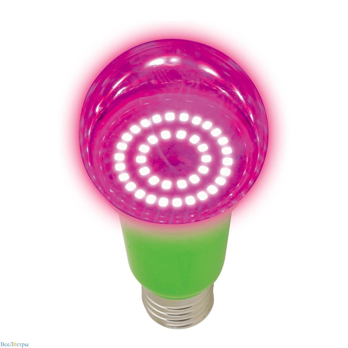 лампа светодиодная для растений uniel e27 15w прозрачная led-a60-15w/spsb/e27/cl plp30gr ul-00004582