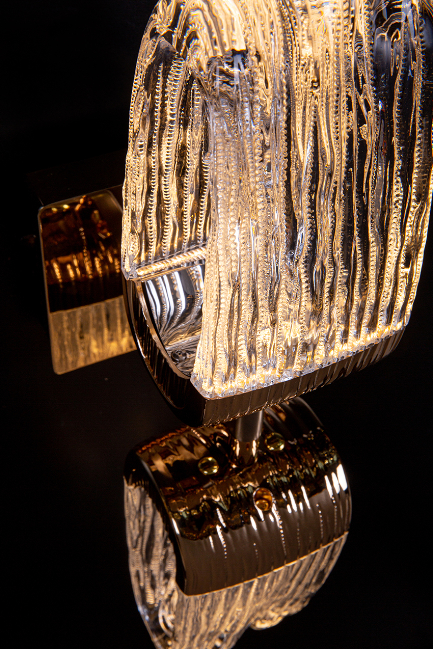 бра cascade le7717/2w gold