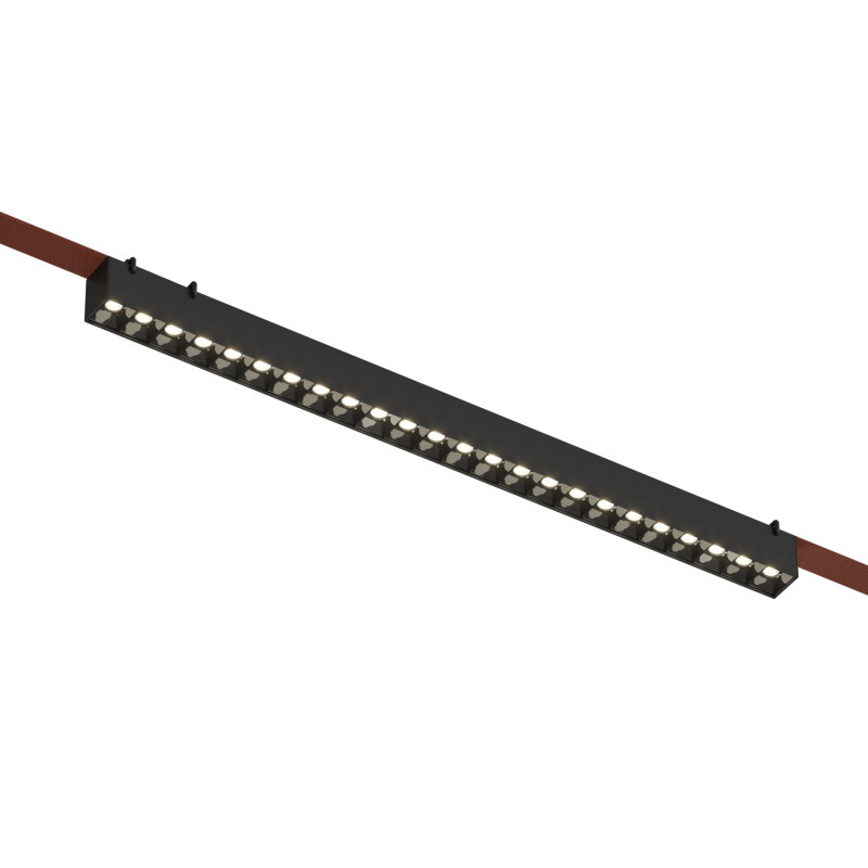 трековый однофазный светильник denkirs belty grill dk5672-bk