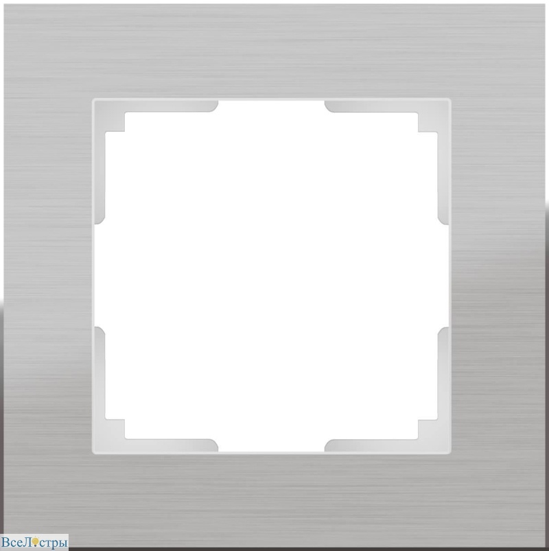 рамка werkel aluminium на 1 пост алюминий wl11-frame-01 4690389073625