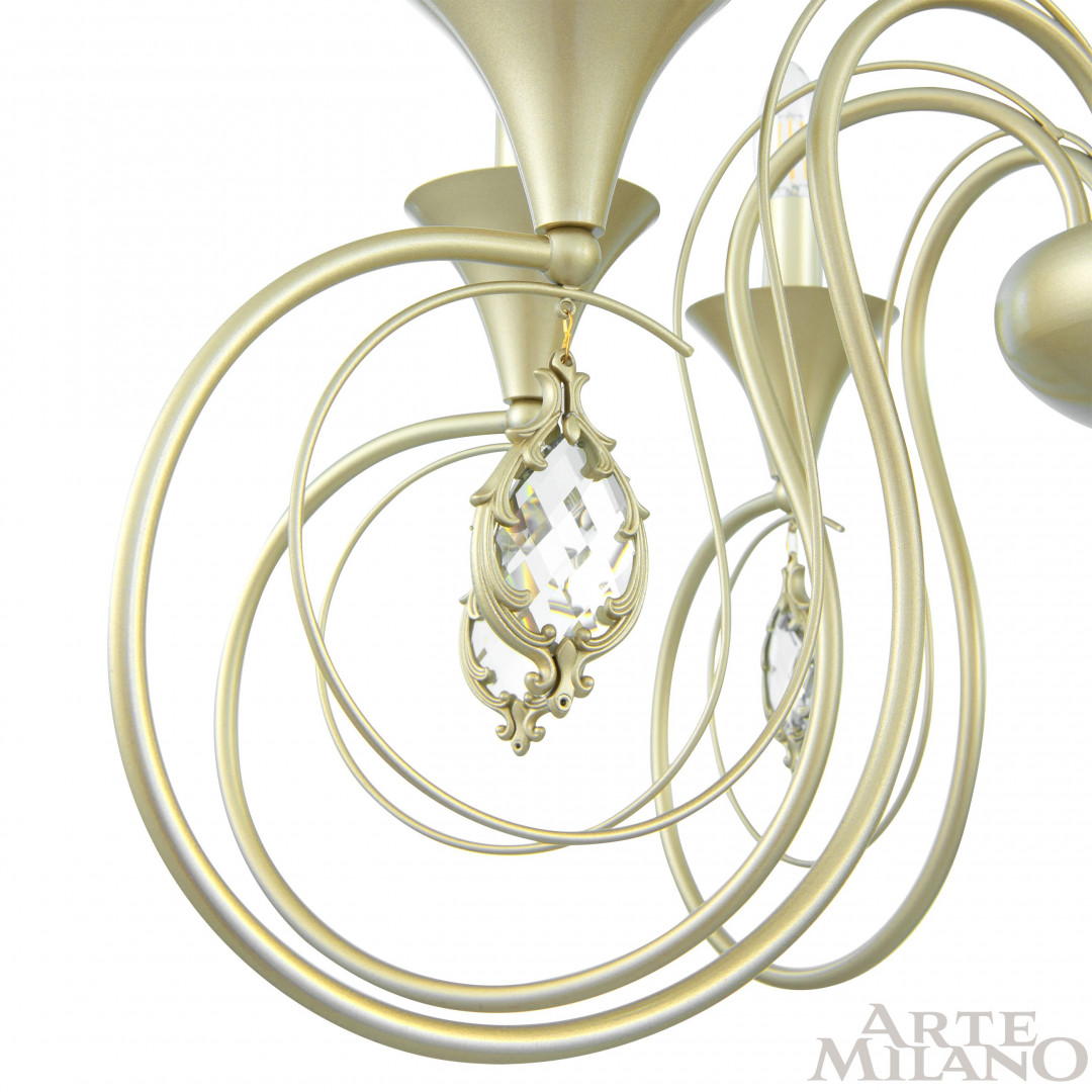 подвесная люстра arte milano 349920/8 cg