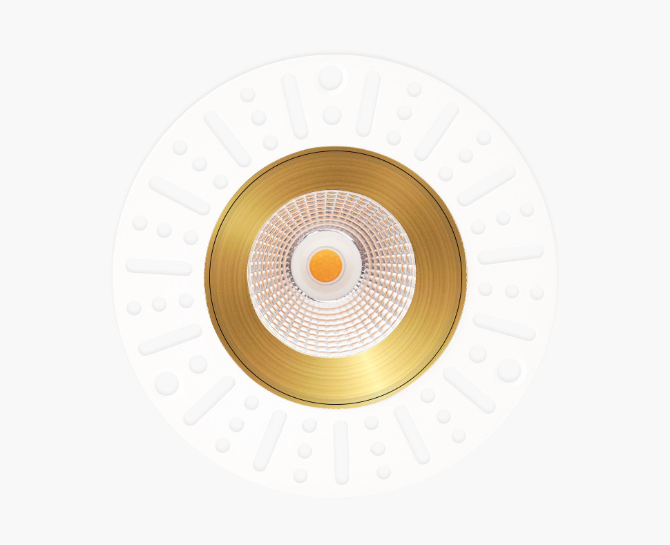 встраиваемый светильник italline it02-028 gold 3000k