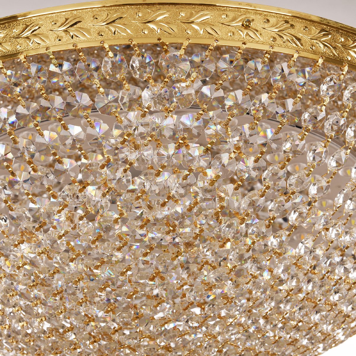 потолочная люстра bohemia ivele crystal 19321/45iv/led-dim g