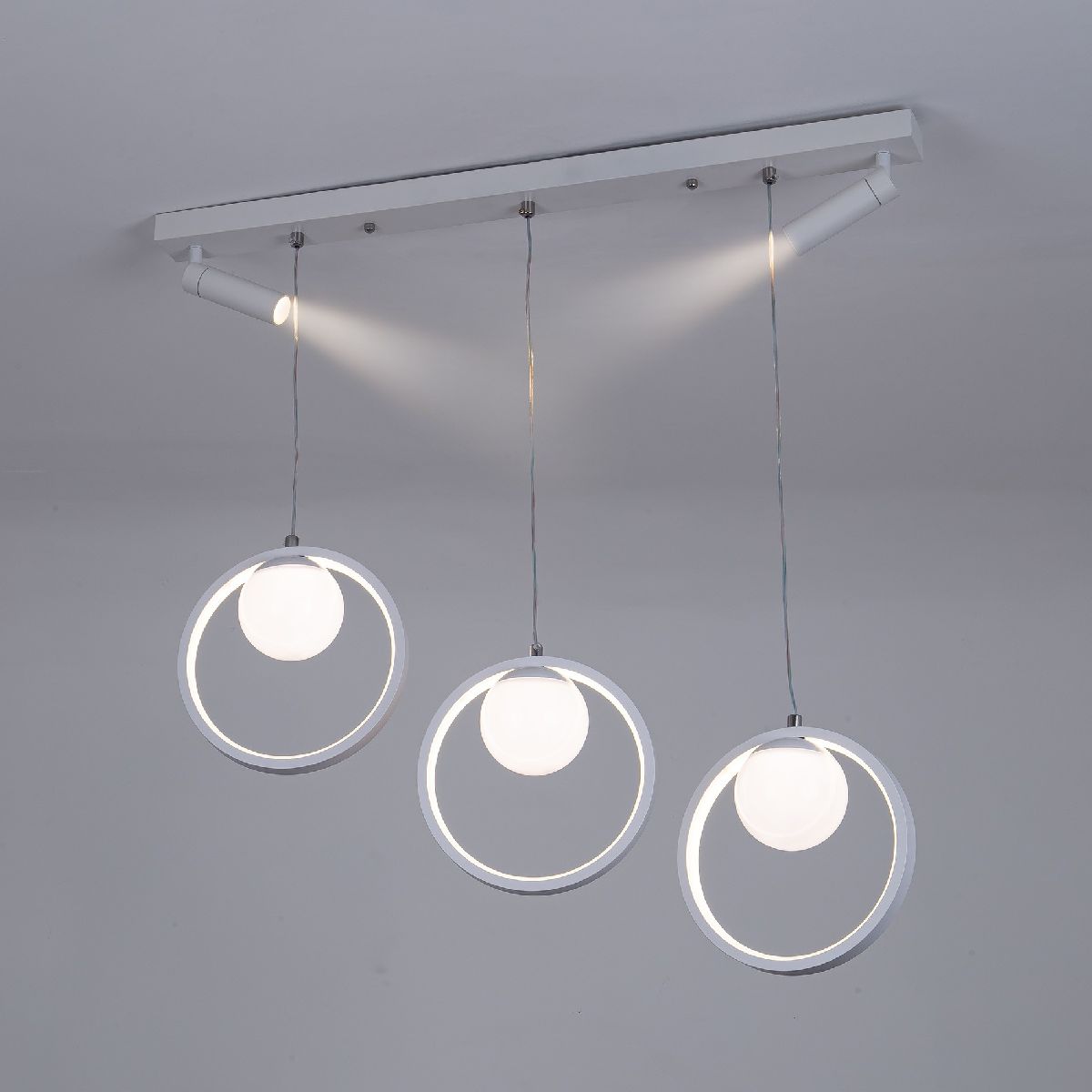 подвесная люстра led4u l7103-5 wт