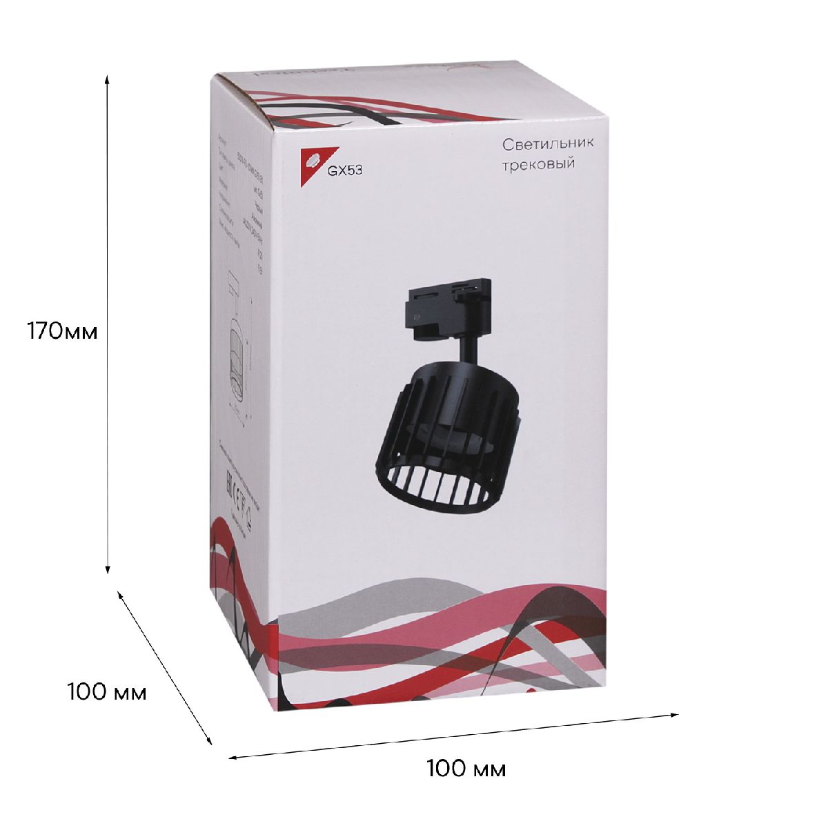 трековый однофазный светильник reluce 53018-9.3-001mn gx53 bk