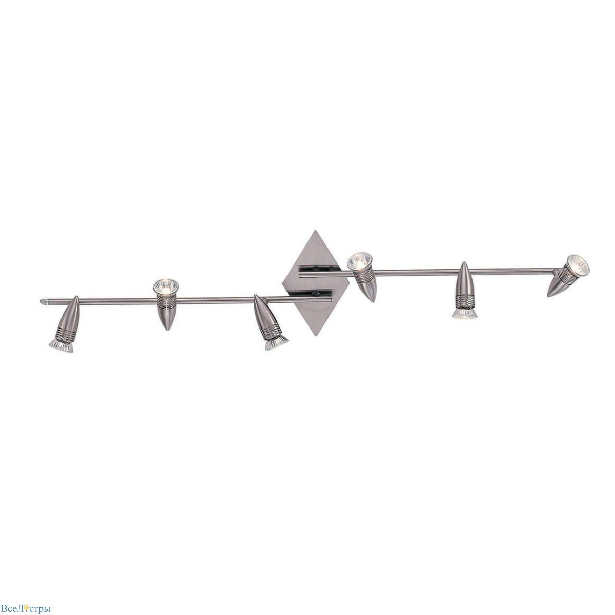 спот ideal lux alfa pl6 nickel 006338
