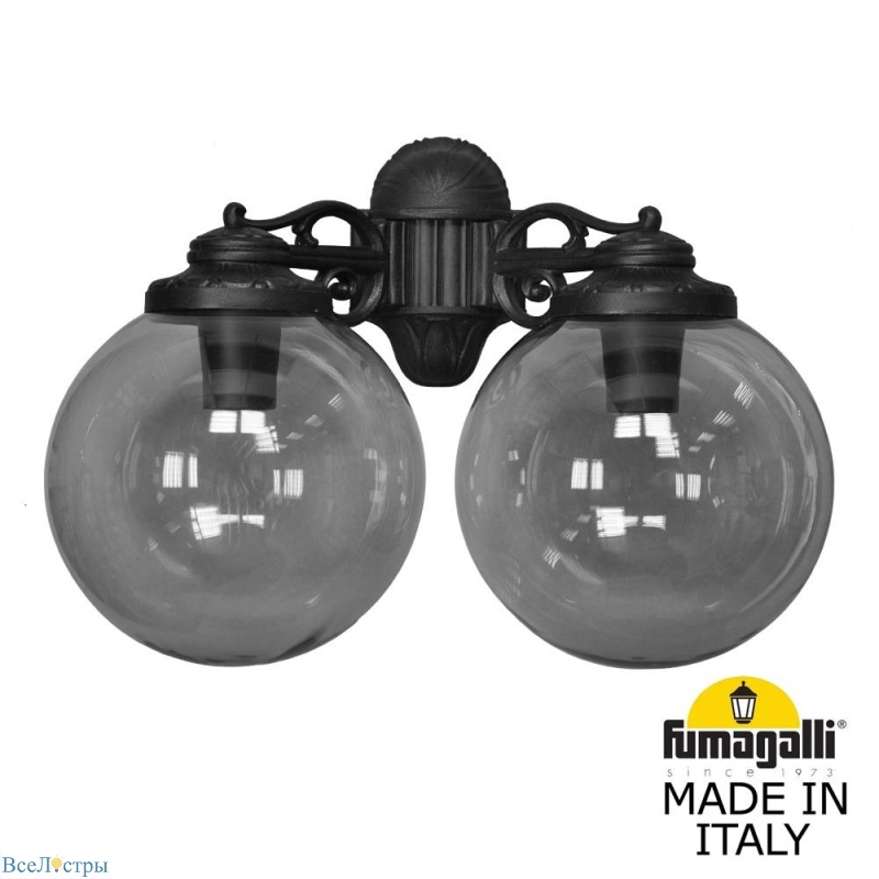 уличный настенный светильник fumagalli globe g30.141.000.azf1rdn