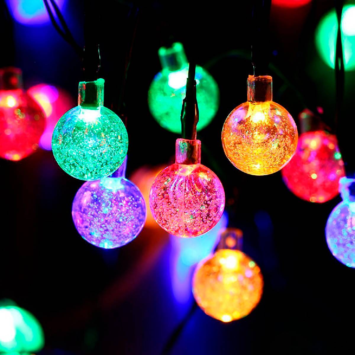 гирлянда на солнечных батареях gauss solar шары gs031