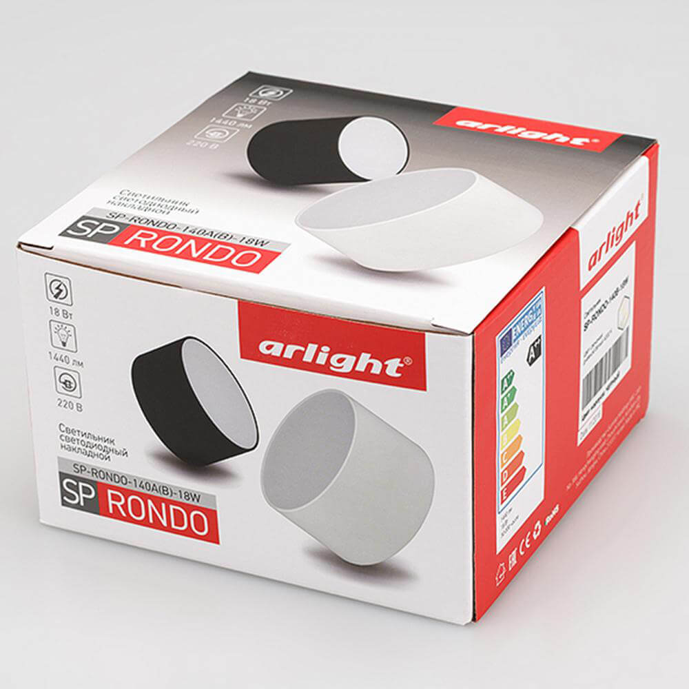 накладной светильник arlight sp-rondo-140a-18w warm white 022226