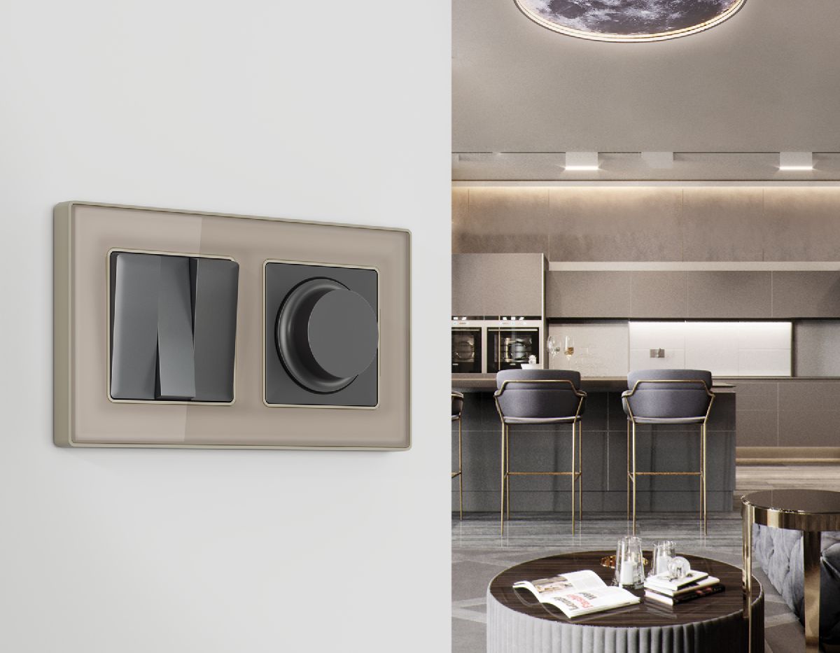 лицевая панель для выключателя трехклавишного ambrella volt alfa ap6550