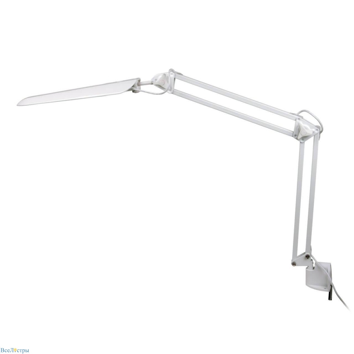 настольная лампа uniel tld-524 white/led/500lm/4500k/dimmer 10610