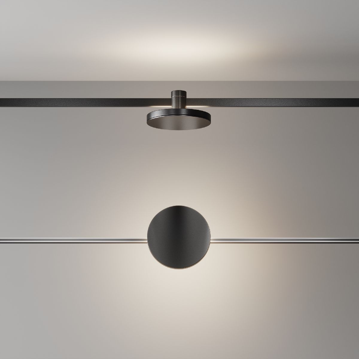 трековый магнитный светильник maytoni plato tr152-1-7w4k-b