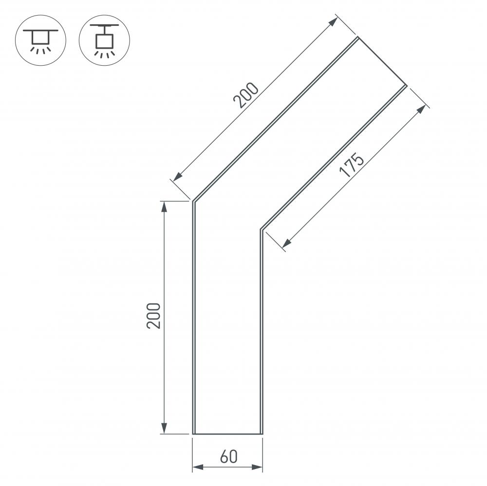 соединитель профиля arlight sl-line 030138
