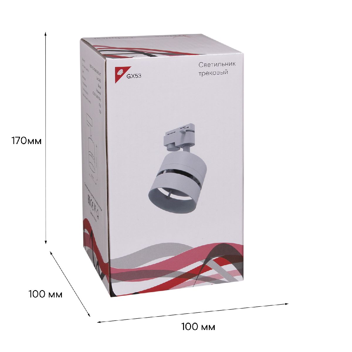 трековый однофазный светильник reluce 53017-9.3-001mn gx53 wt