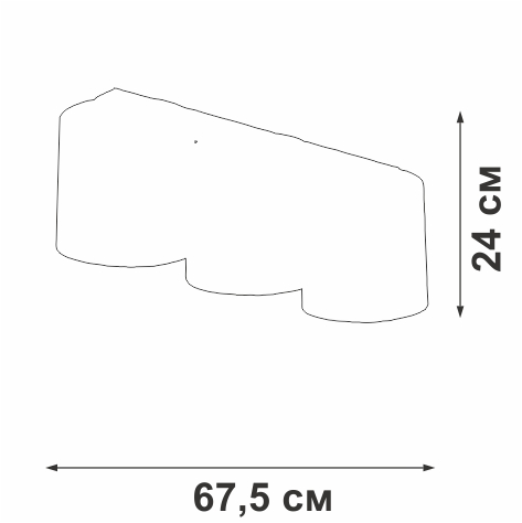 потолочный светильник vitaluce v2881-1/3pl