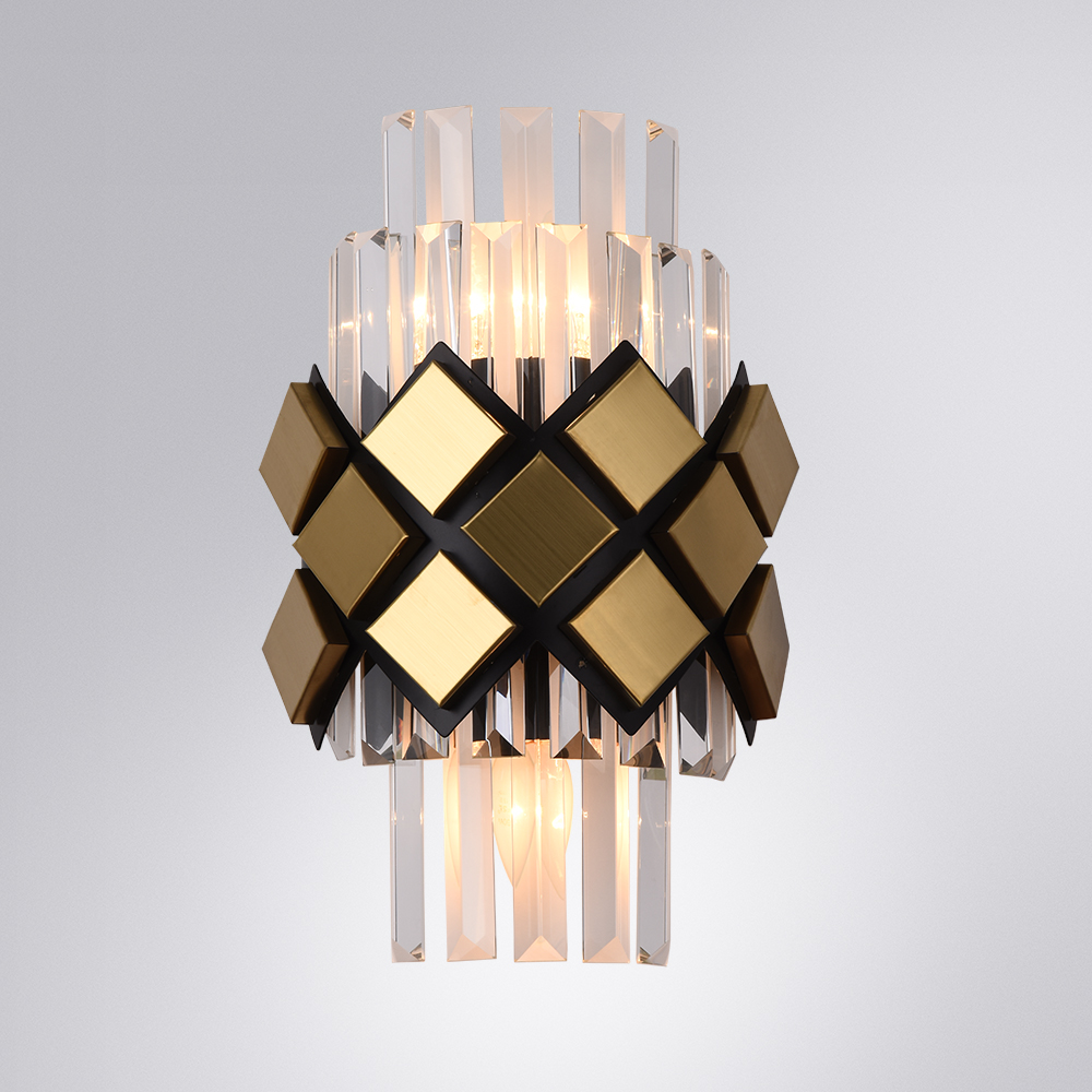 настенный светильник arte lamp amelia a1039ap-2bk
