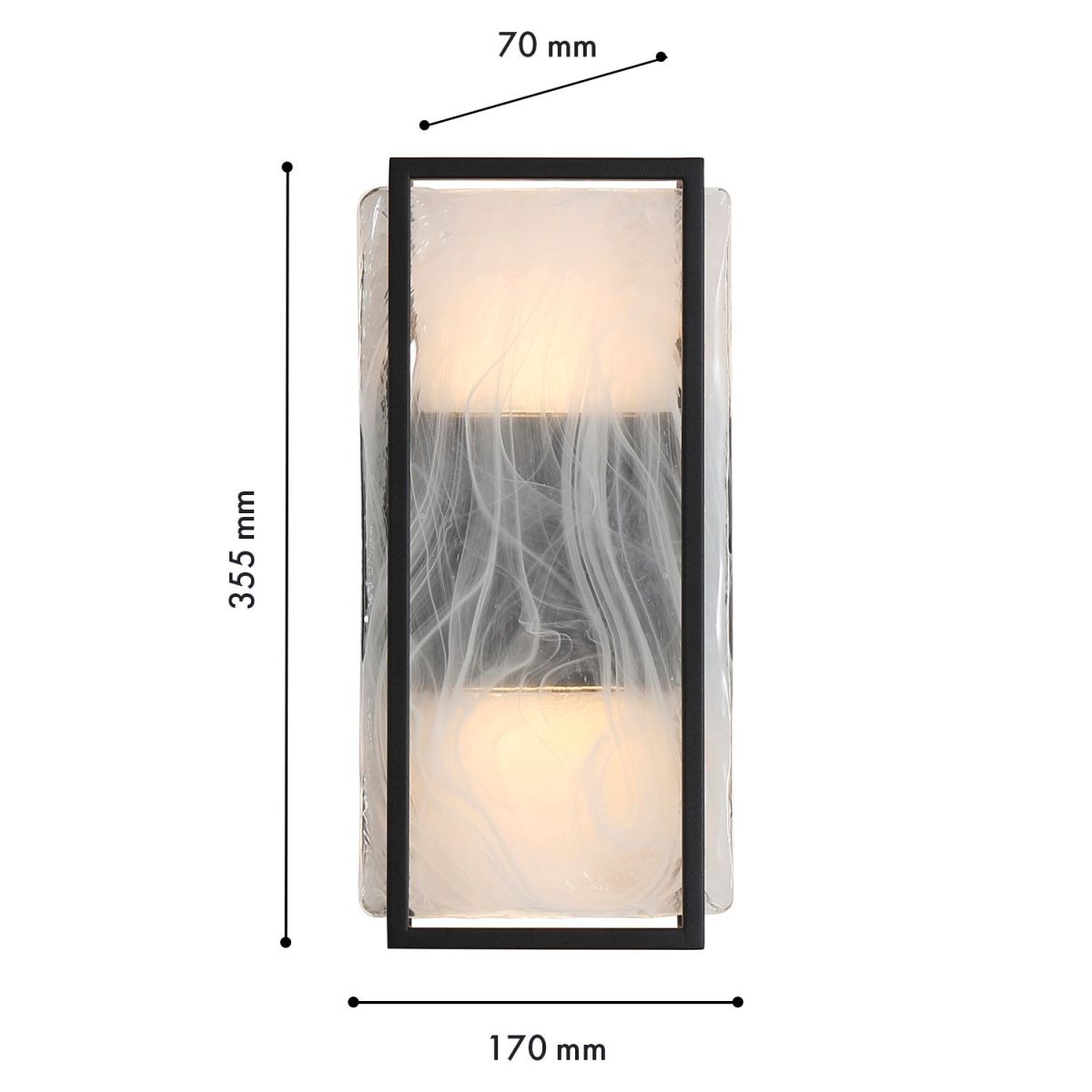 уличный настенный светильник  favourite powder 4825-2w