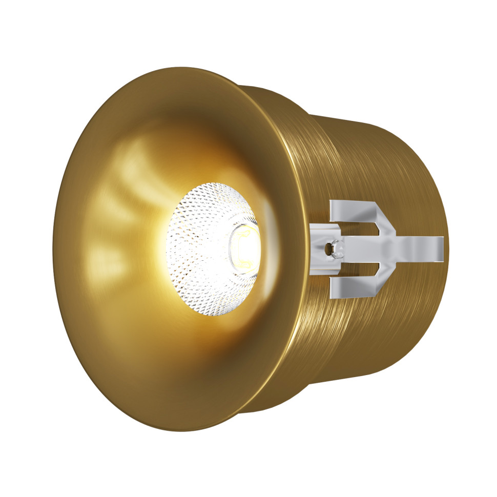 встраиваемый влагозащищенный светильник italline it014-0208 gold