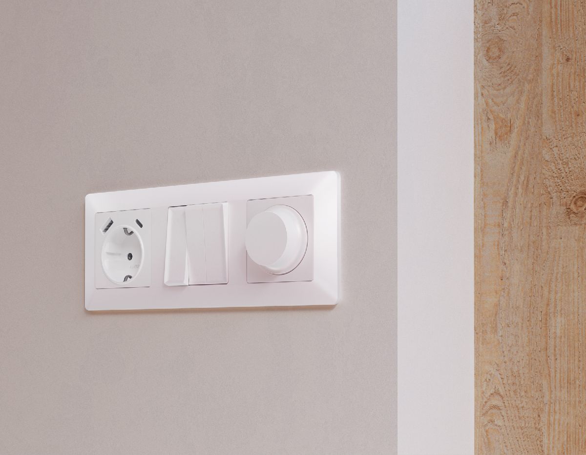 лицевая панель для выключателя трехклавишного ambrella volt alfa ap2050