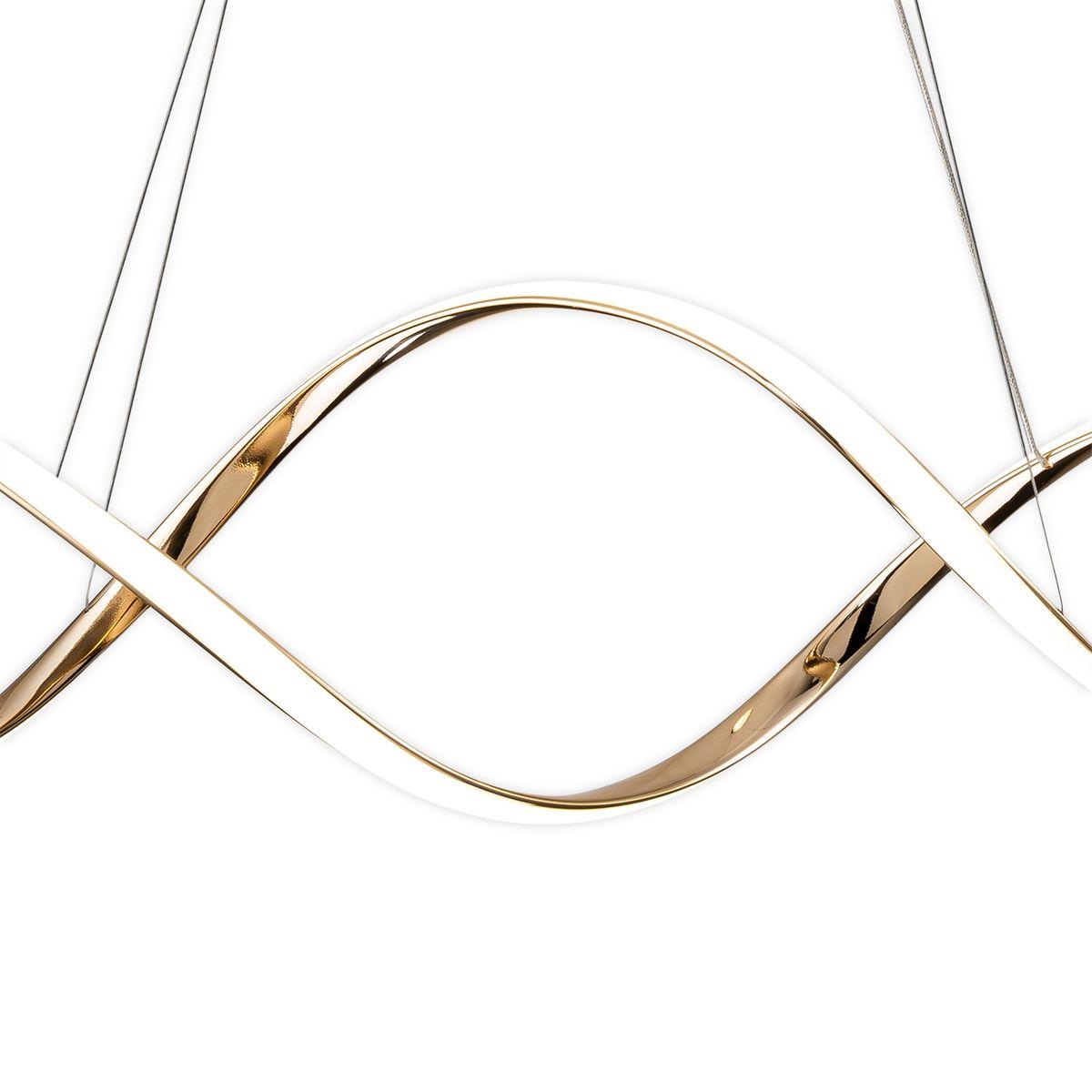 подвесной светодиодный светильник escada knot 10236/1led gold