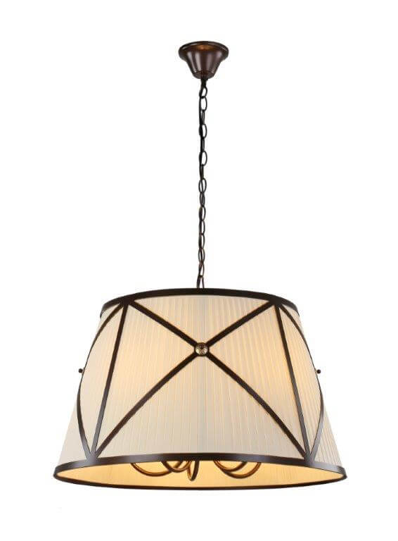 подвесная люстра chicago 961 l05 brown gold