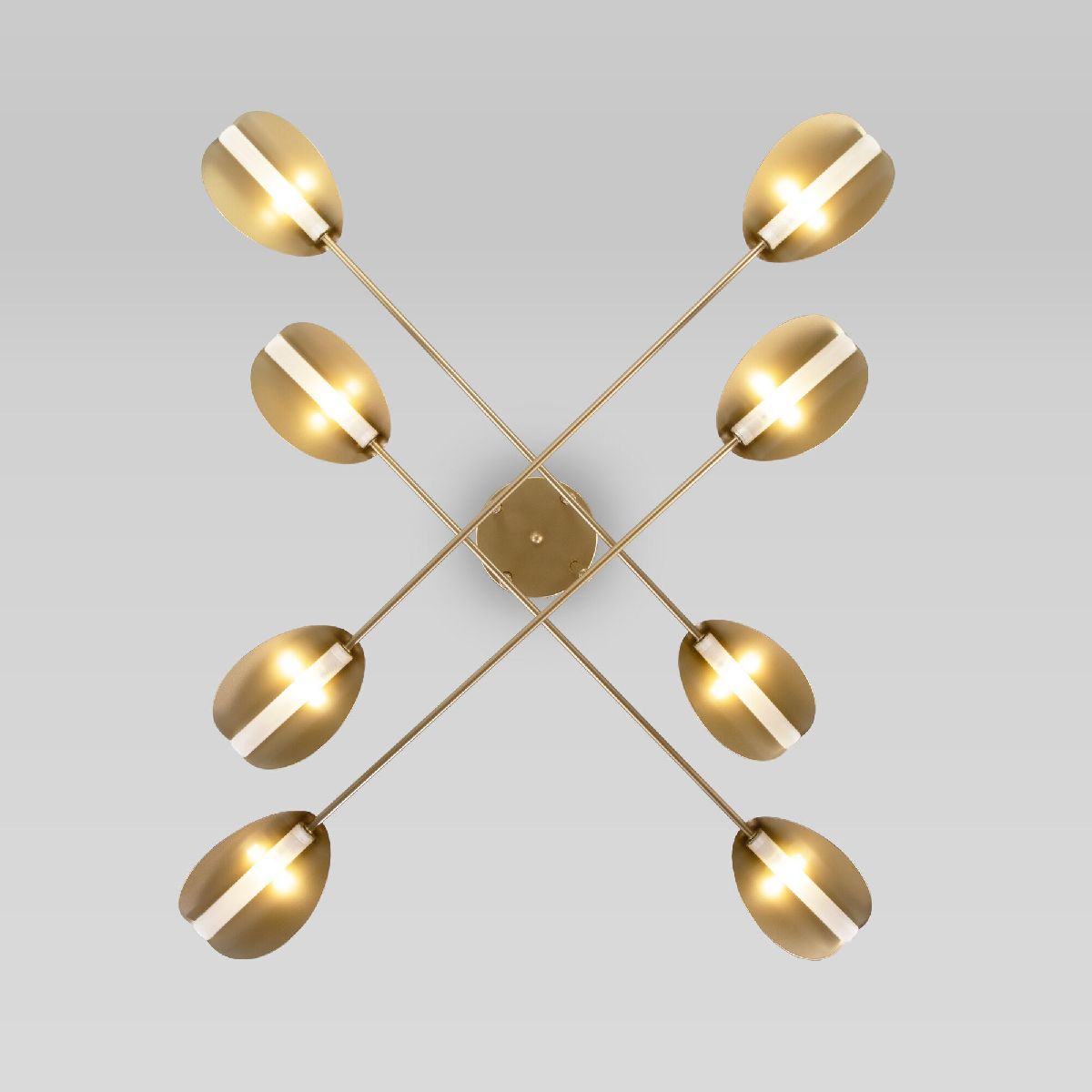 потолочная люстра eurosvet grazia 70148/8 золото smart a062039