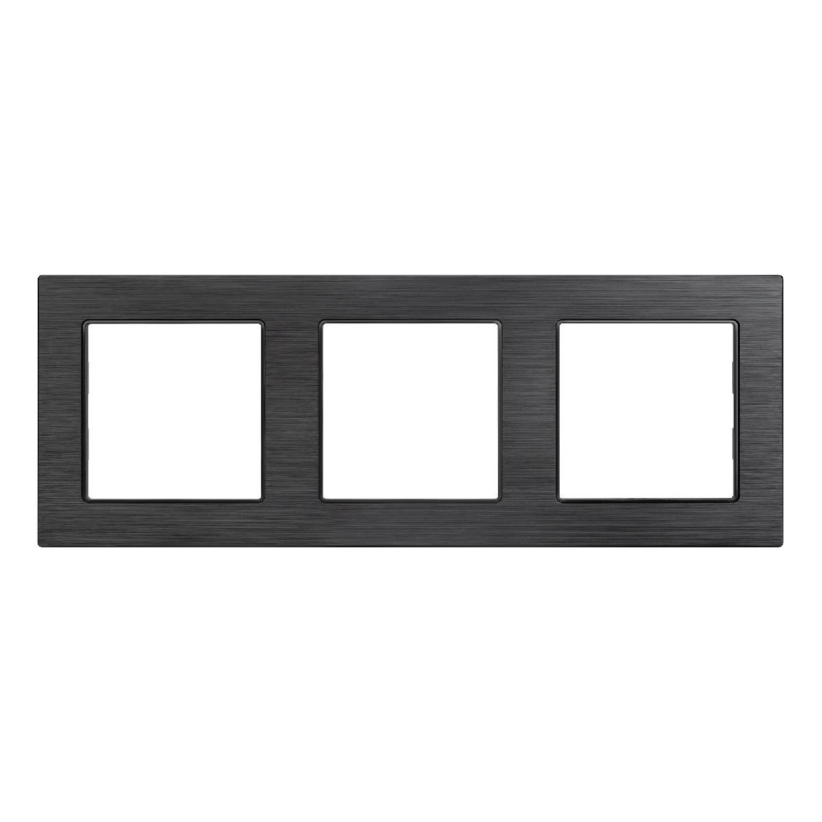 рамка трехместная arlight frm-presto-als-3-bk 043857