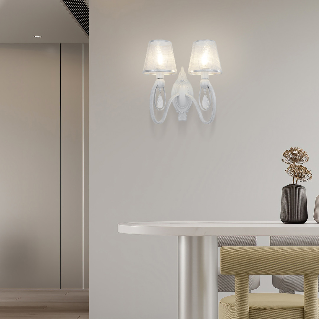 бра arte milano 347203/2w wt+sl