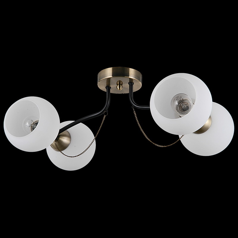 потолочная люстра illumico il0035-4csq-79 bk ab