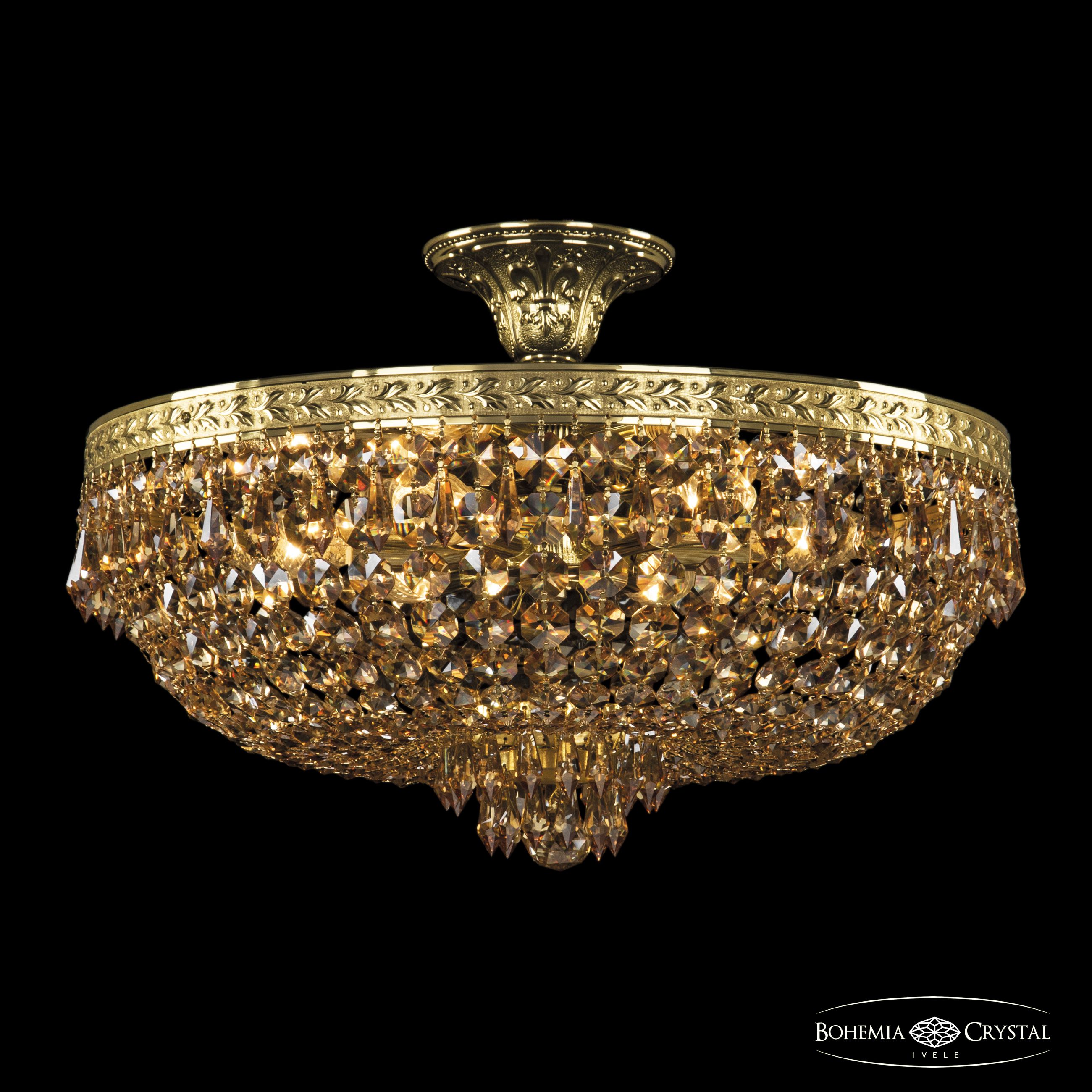 потолочная люстра bohemia ivele crystal 19271/45iv g r721