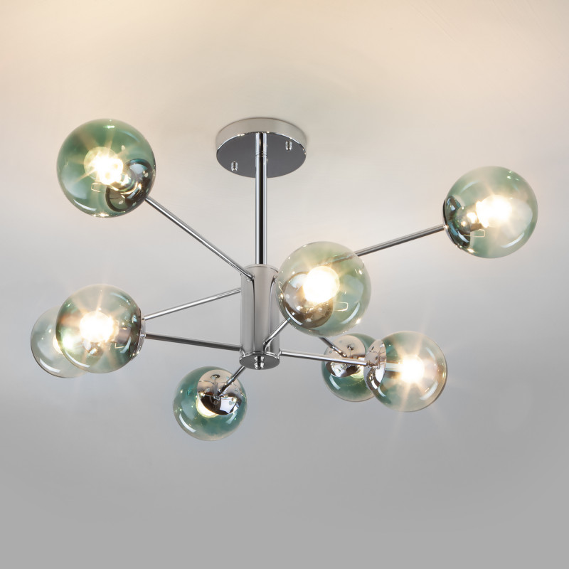 люстра на штанге eurosvet 30166/8 хром