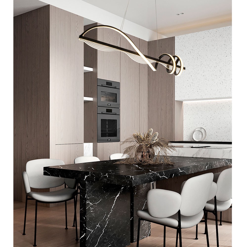 подвесной светильник led4u l7508-1000 bk