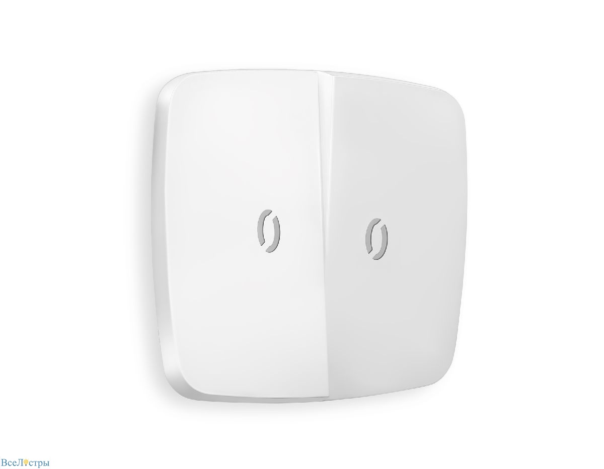 лицевая панель для выключателя двухклавишного с подсветкой ambrella volt omega op1240