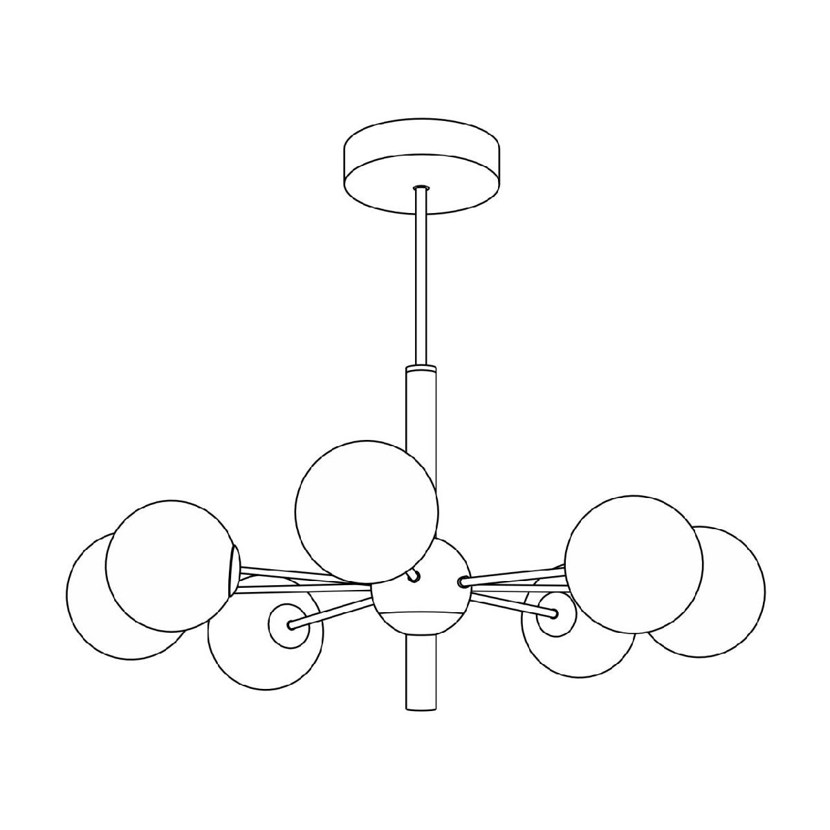 люстра на штанге citilux tonga cl212173