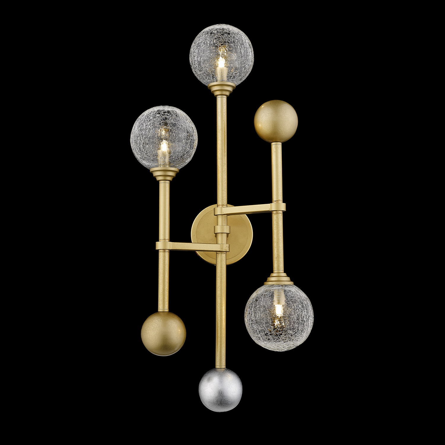 настенный светильник delight collection fluxus w68084-3 gold