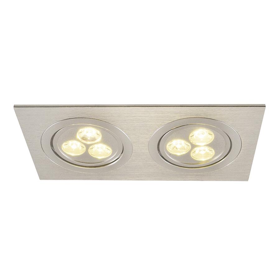 встраиваемый светильник arte lamp downlights led a5902pl-2ss