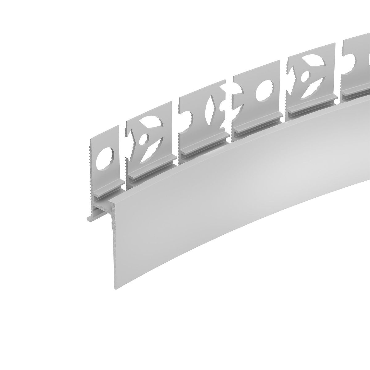 профиль arlight plintus-fantom-bent-h20-side-2000 white 043674