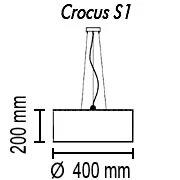 подвесной светильник topdecor crocus glade s1 01 09g