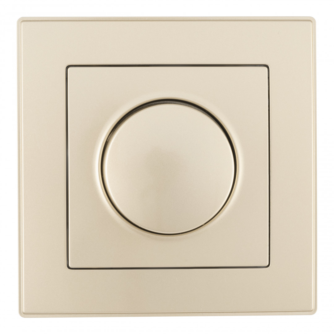 диммер с рамкой arte milano set06-1-48-1 shampan