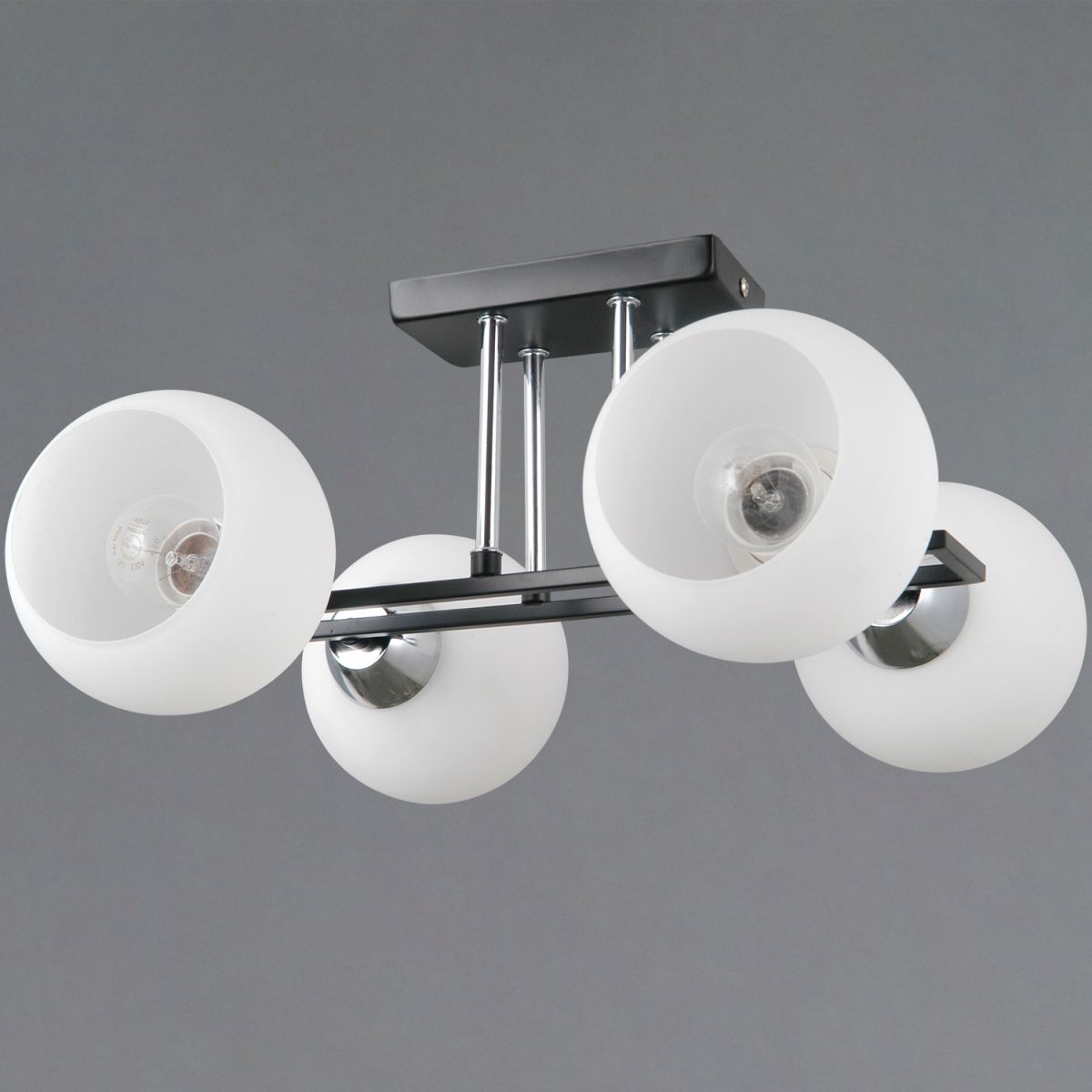 потолочная люстра illumico il0791-4csq-25 bk cr trento