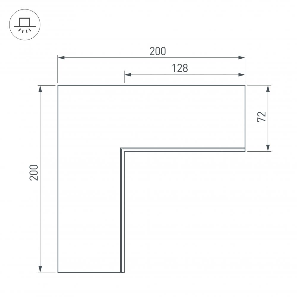 соединитель профиля arlight sl-linia 030130