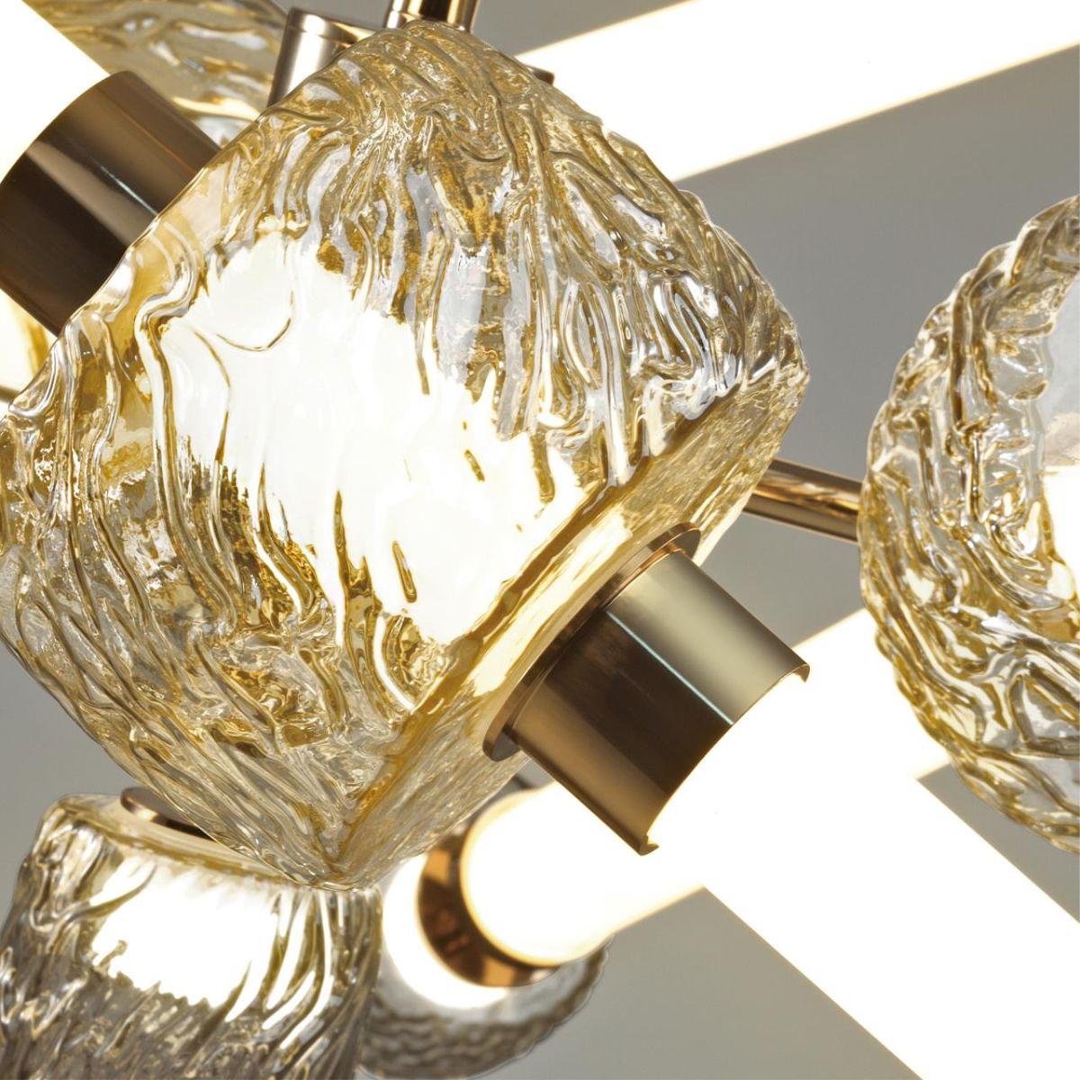 подвесная светодиодная люстра odeon light modern kliff 5426/54cl