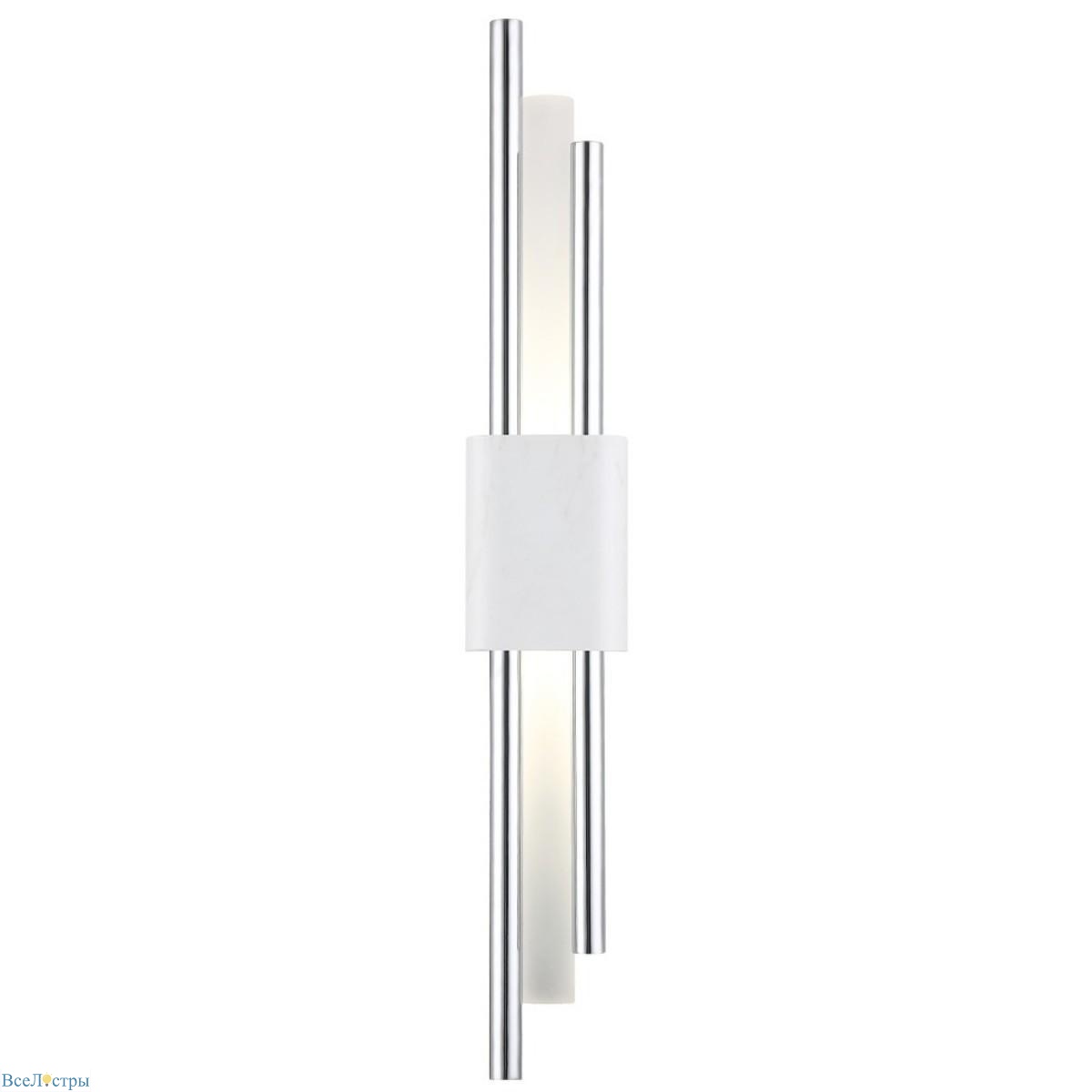 настенный светодиодный светильник crystal lux carta ap6w led white/chrome