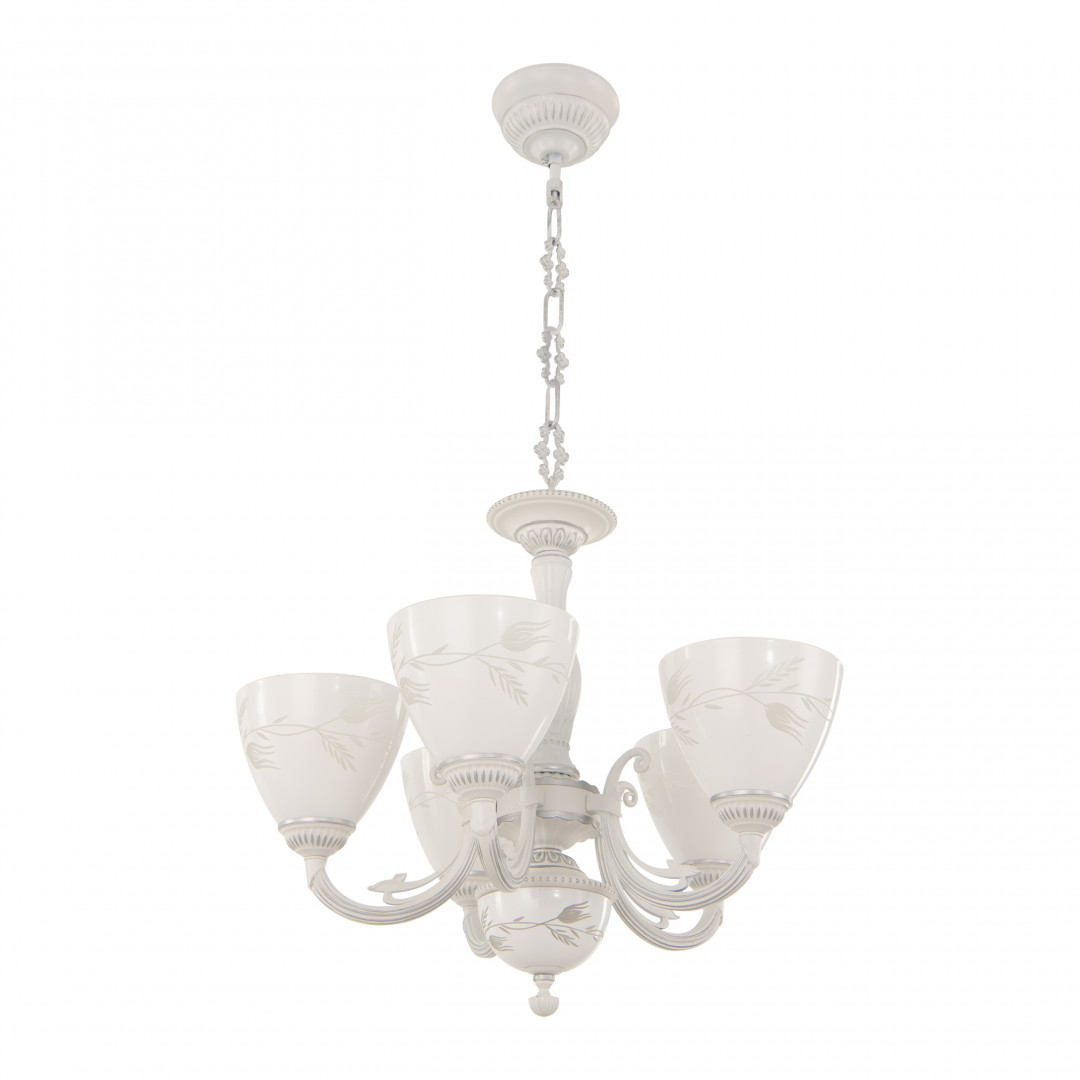 подвесная люстра arte milano 343659/5 wt+sl