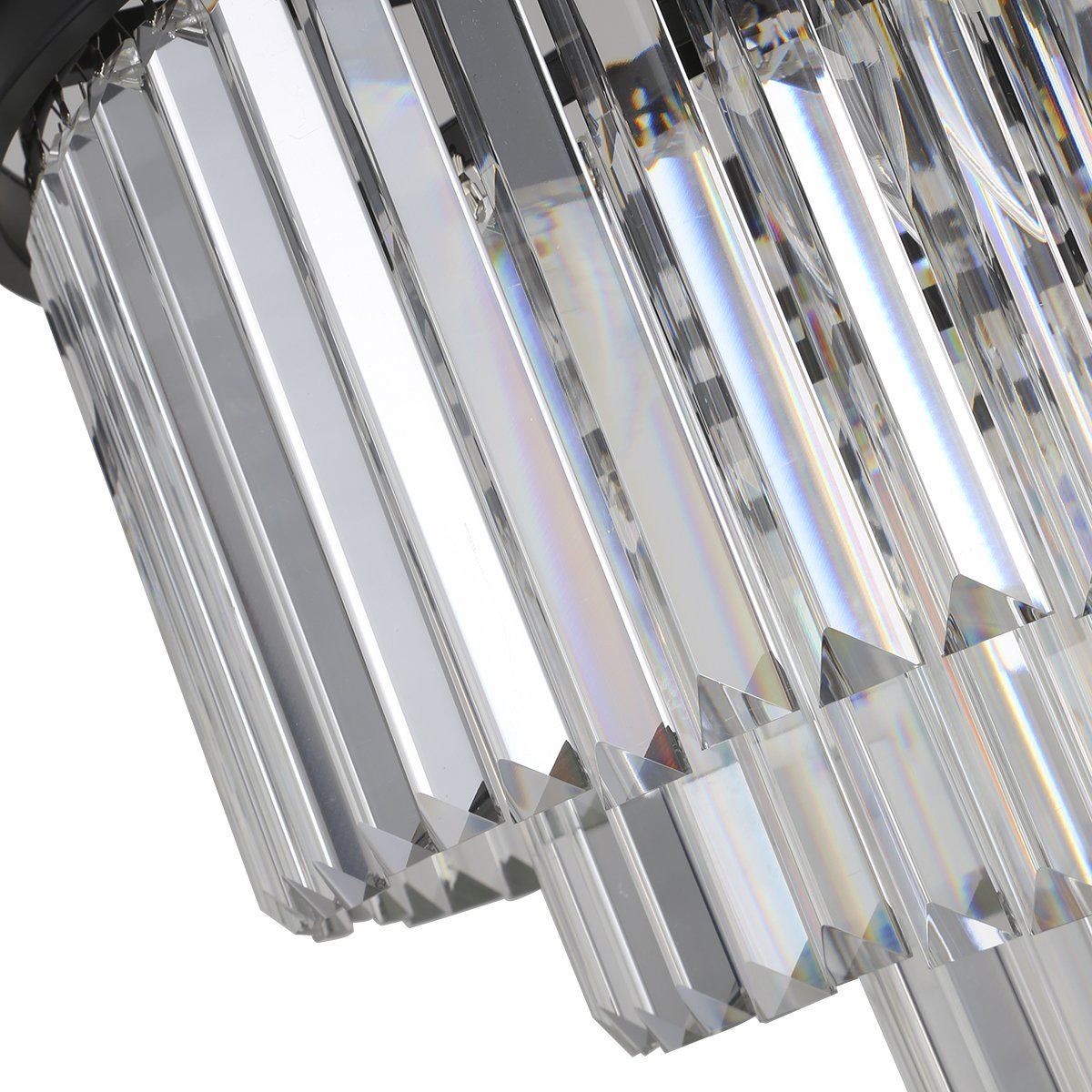 люстра odeon 6 kr0387p-6 black/clear delight collection