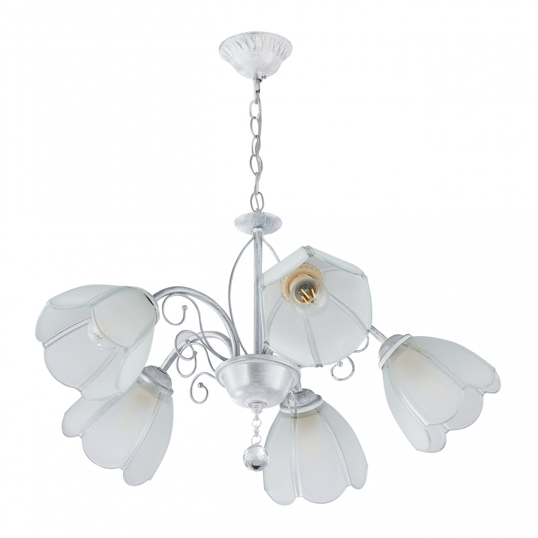 подвесная люстра arte milano amalfi 332656/5 wt+sl